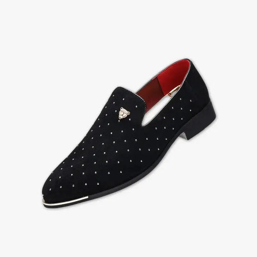 Classic Suede Loafers for Men | Stylish, Comfortable Dress Shoes for Office & Casual Wear | Premium Quality Footwear Black