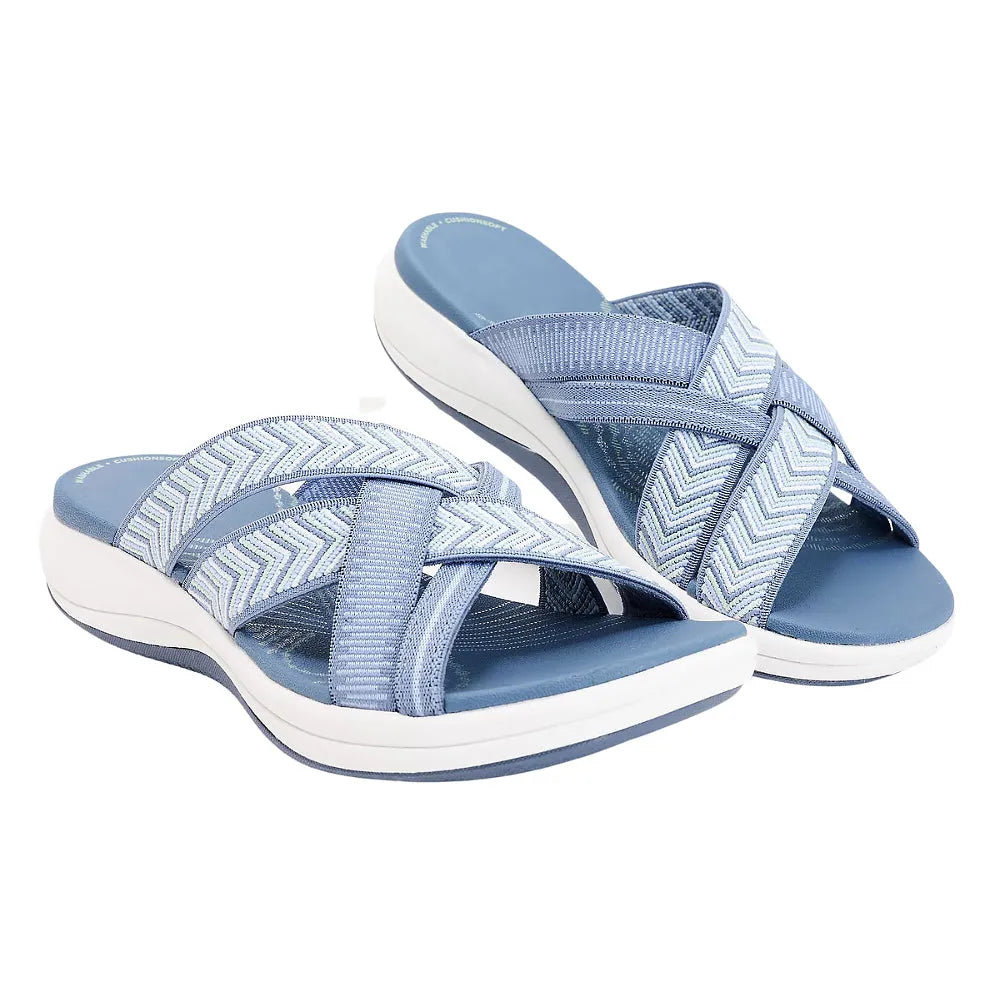 Comfort-Enhancing Women's Orthopaedic Sandals with Arch Support for Pain Relief Blue