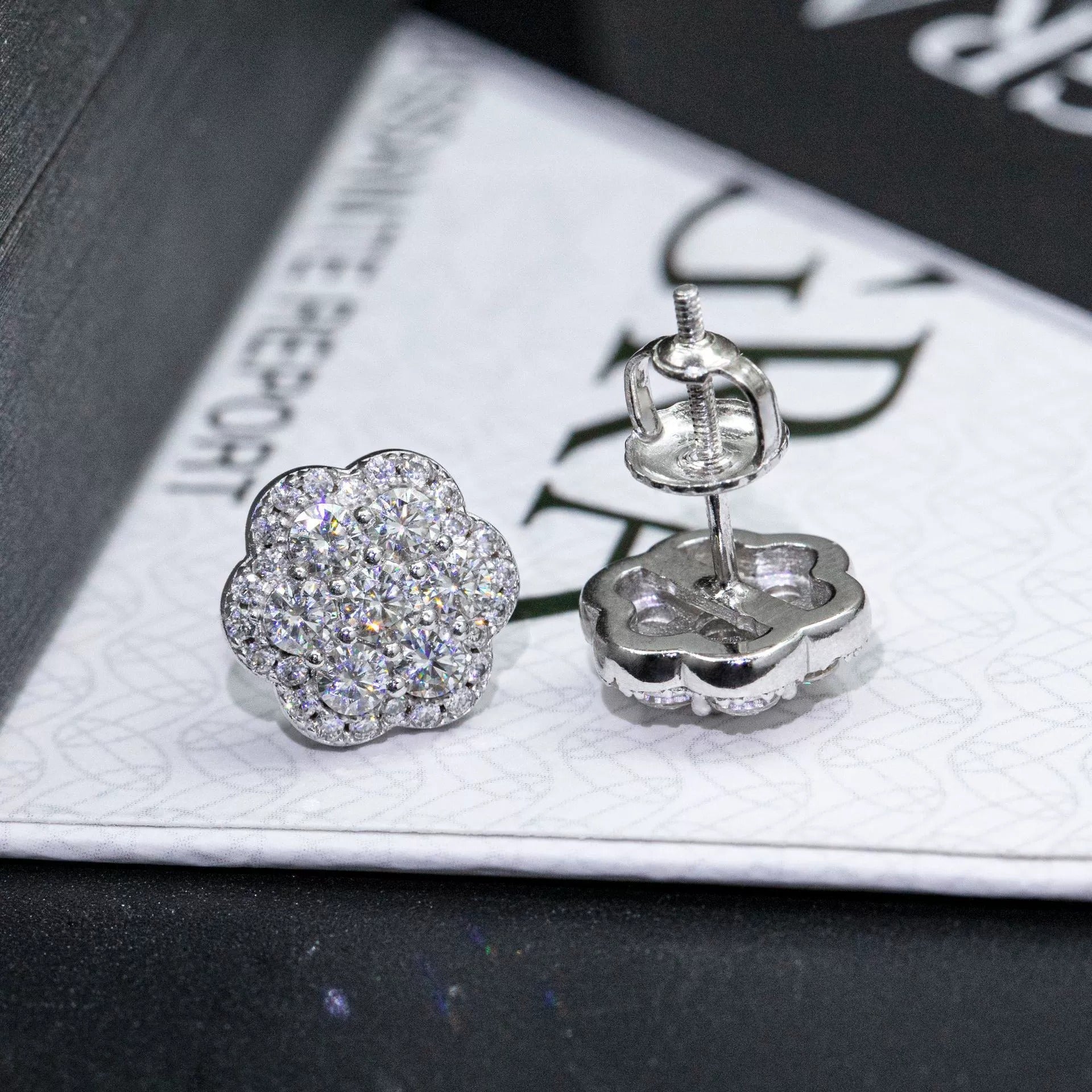 Gold & Silver Crystal Stud Earrings for Women – 18k Plated with Cubic Zirconia, Hypoallergenic & Elegant Gift