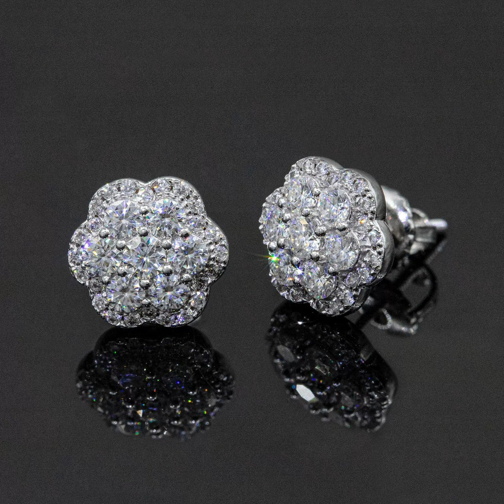 Gold & Silver Crystal Stud Earrings for Women – 18k Plated with Cubic Zirconia, Hypoallergenic & Elegant Gift