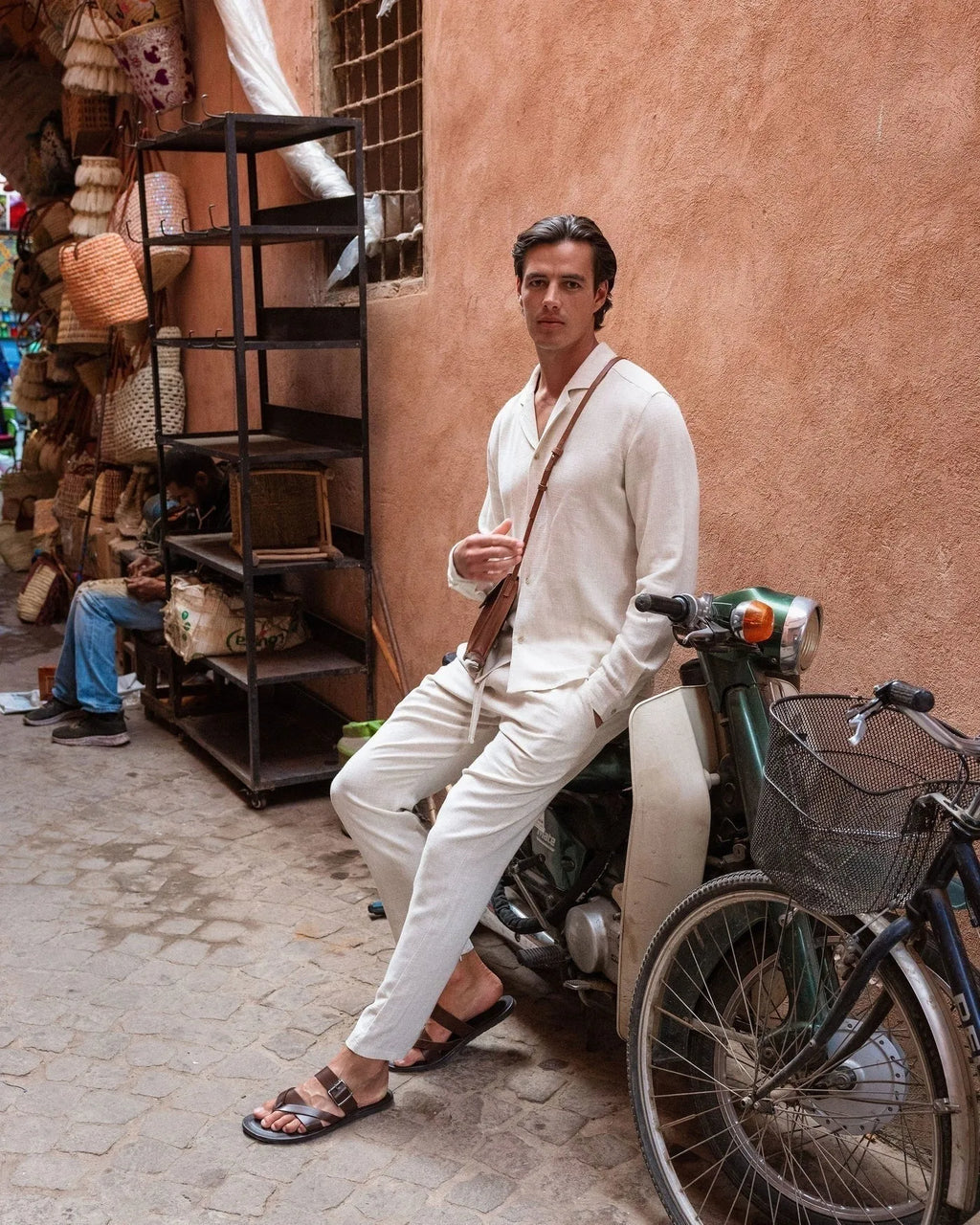 Linen Shirt and Trouser Set for Men - Tailored Fit, Perfect for Summer Outings and Dinner Dates