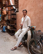 Linen Shirt and Trouser Set for Men - Tailored Fit, Perfect for Summer Outings and Dinner Dates