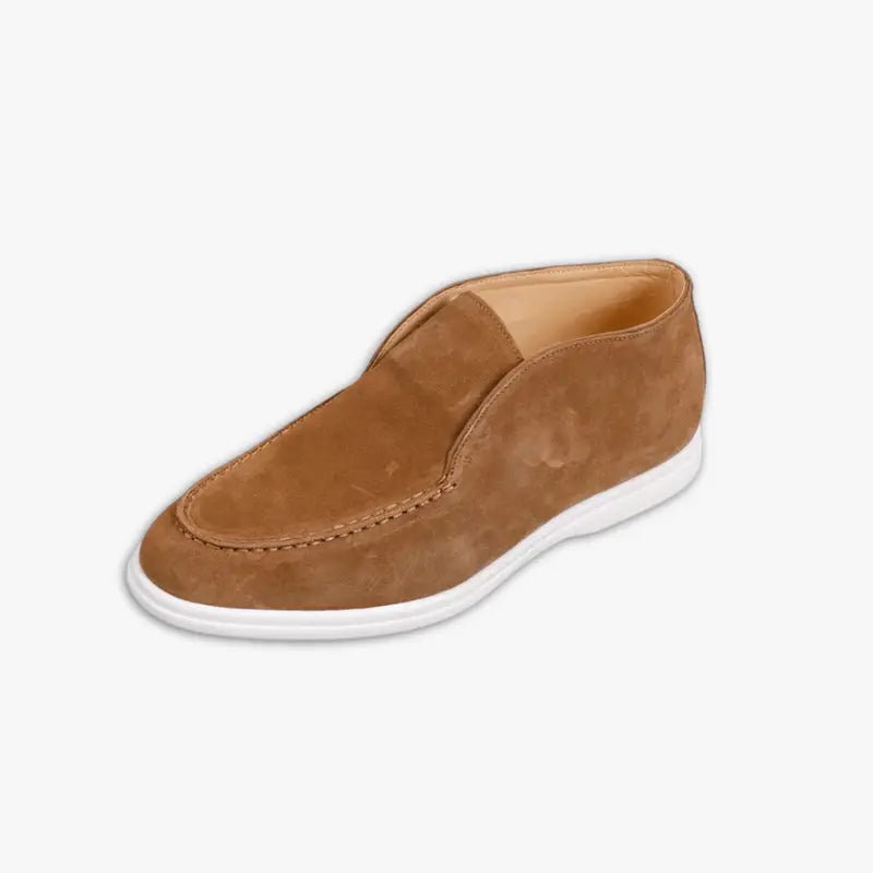 Luxury Suede Loafers for Men | Elegant Slip-On Shoes for Casual & Formal Wear | Comfortable & Stylish Footwear Brown