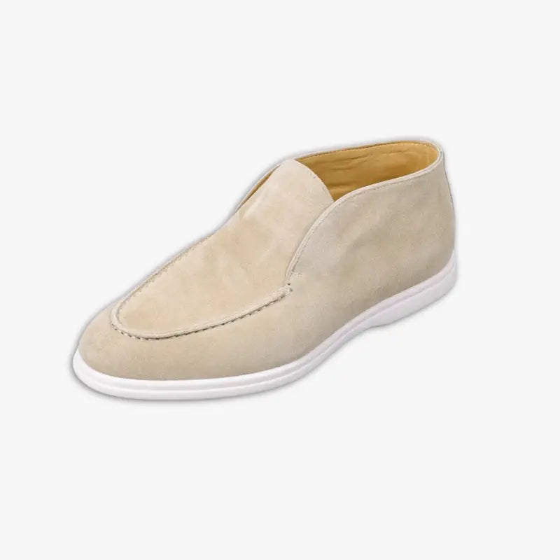 Luxury Suede Loafers for Men | Elegant Slip-On Shoes for Casual & Formal Wear | Comfortable & Stylish Footwear Beige