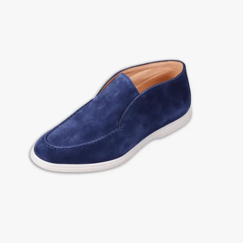 Luxury Suede Loafers for Men | Elegant Slip-On Shoes for Casual & Formal Wear | Comfortable & Stylish Footwear Blue