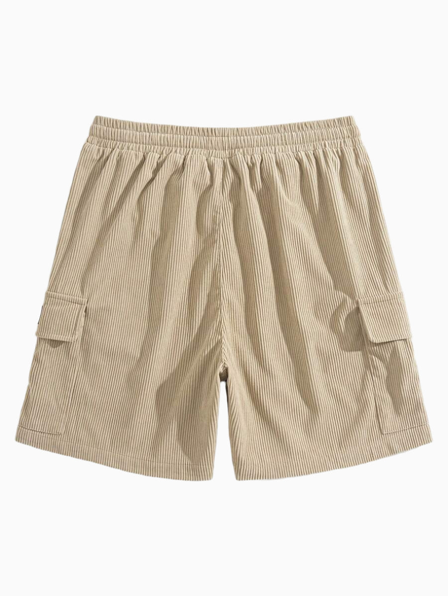 Men's Classic Corduroy Striped Loose Cargo Shorts - Stylish, Durable, Versatile