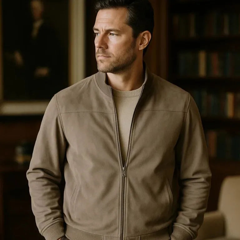 Men's Bomber Jacket - Lightweight Casual Outerwear for summer
