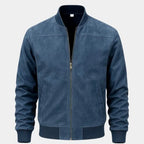 Men's Lightweight Casual Outerwear Bomber Jacket Blue