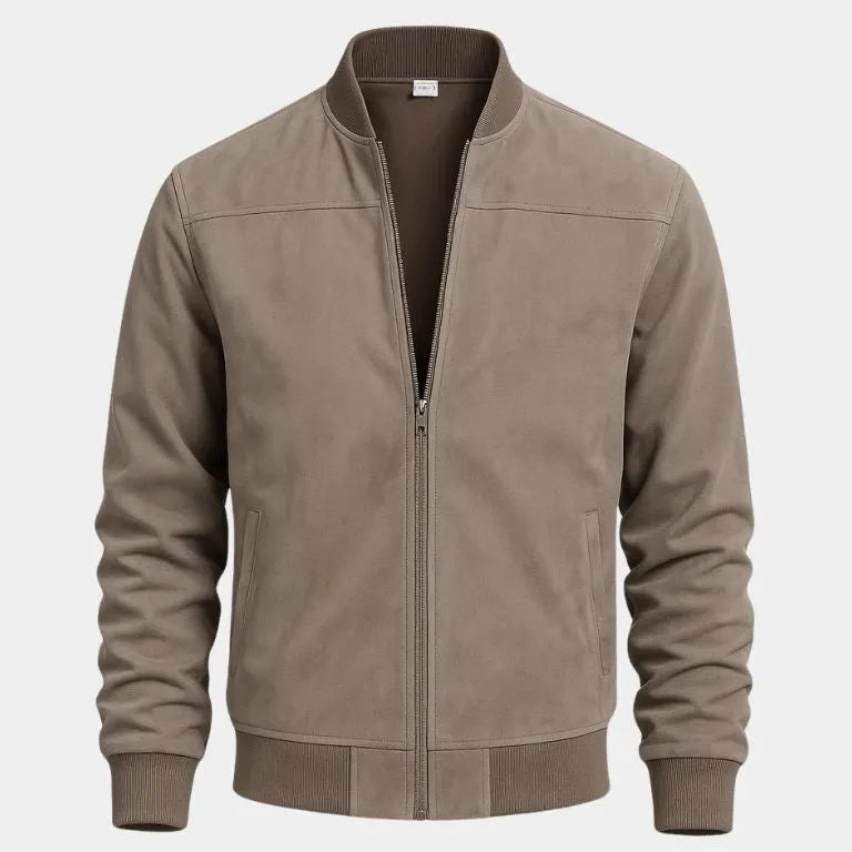 Men's Bomber Jacket - Lightweight Casual Outerwear for summer Khaki