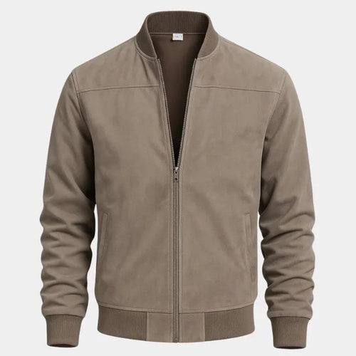 Men's Bomber Jacket - Lightweight Casual Outerwear for summer Khaki