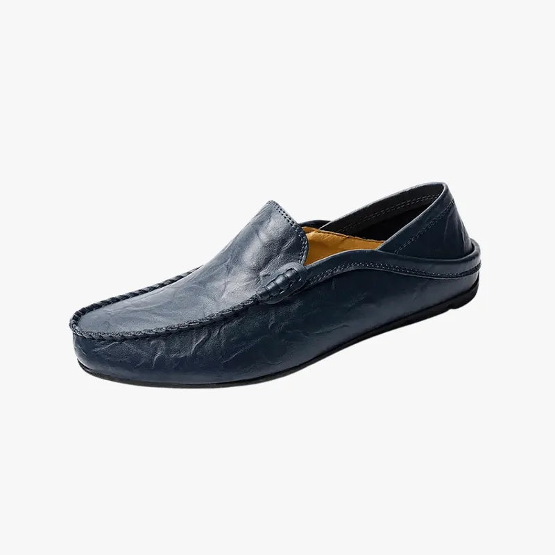 Men’s Casual Leather Loafers – Smart Everyday Footwear Blue