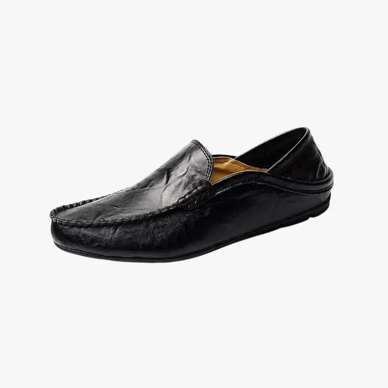 Men’s Casual Leather Loafers – Smart Everyday Footwear Black