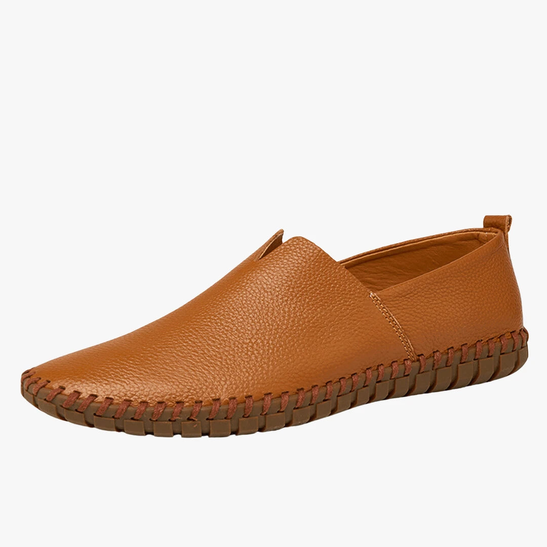Men's Casual Leather Loafers - Stylish, Comfortable Footwear Brown