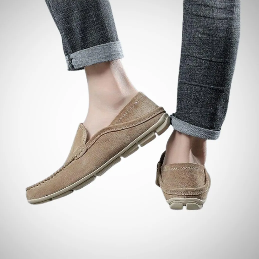 Men's Casual Summer Suede Leather Loafers - Stylish Comfort Footwear