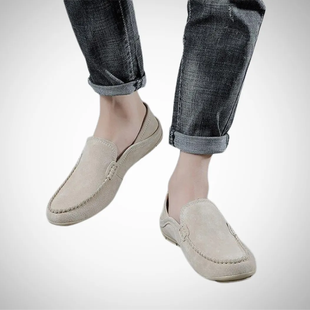 Men's Casual Summer Suede Leather Loafers - Stylish Comfort Footwear