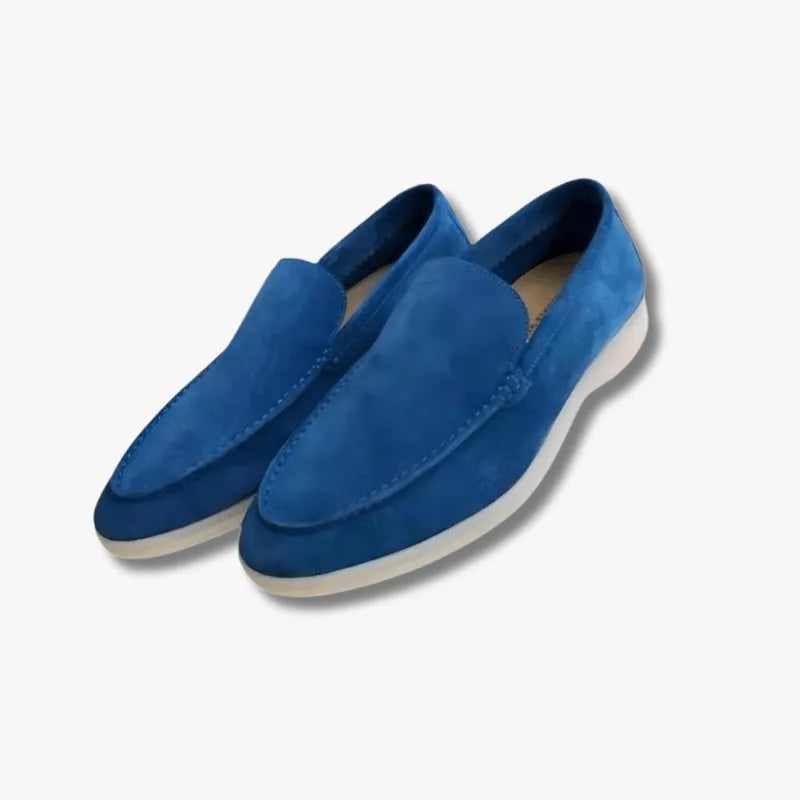 Men's Classic Comfortable Loafers - Stylish Everyday Footwear Blue