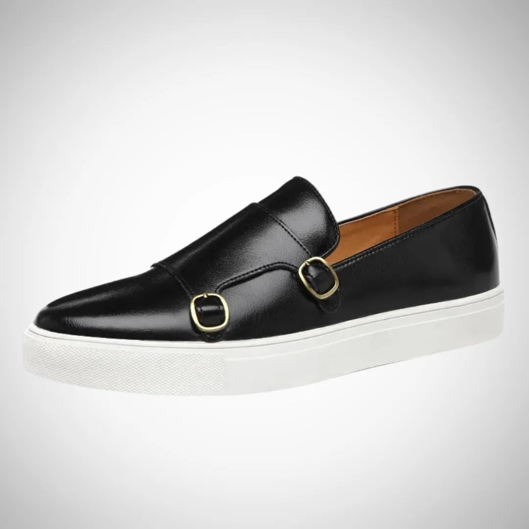 Men's Genuine Leather Loafers - Stylish, Comfortable Footwear Black