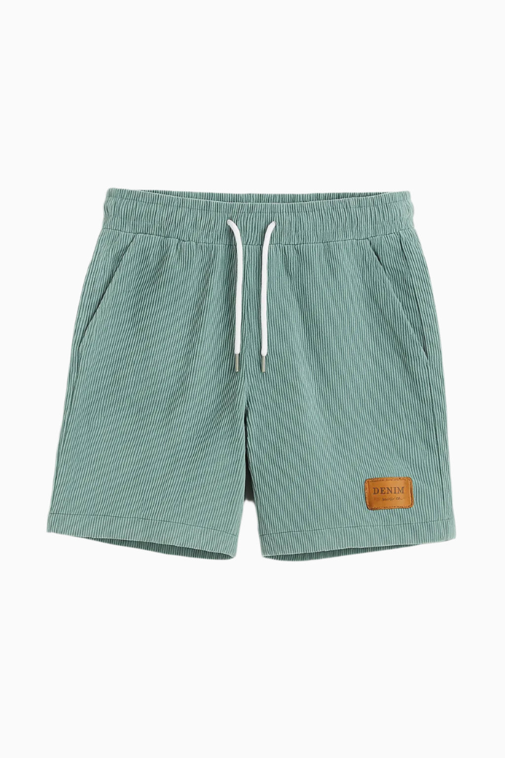 Men's Graphic Print Drawstring Shorts – Lightweight & Casual Summer Essential Green