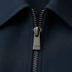 Men's Harrington Jacket - Lightweight Zip-Up Bomber, Minimalist Old Money Style, Smart Casual Outerwear