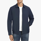 Men's Harrington Jacket - Lightweight Zip-Up Bomber, Minimalist Old Money Style, Smart Casual Outerwear