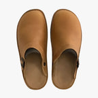 Men's Leather Slip-On Clogs - Stylish Casual & Work Footwear