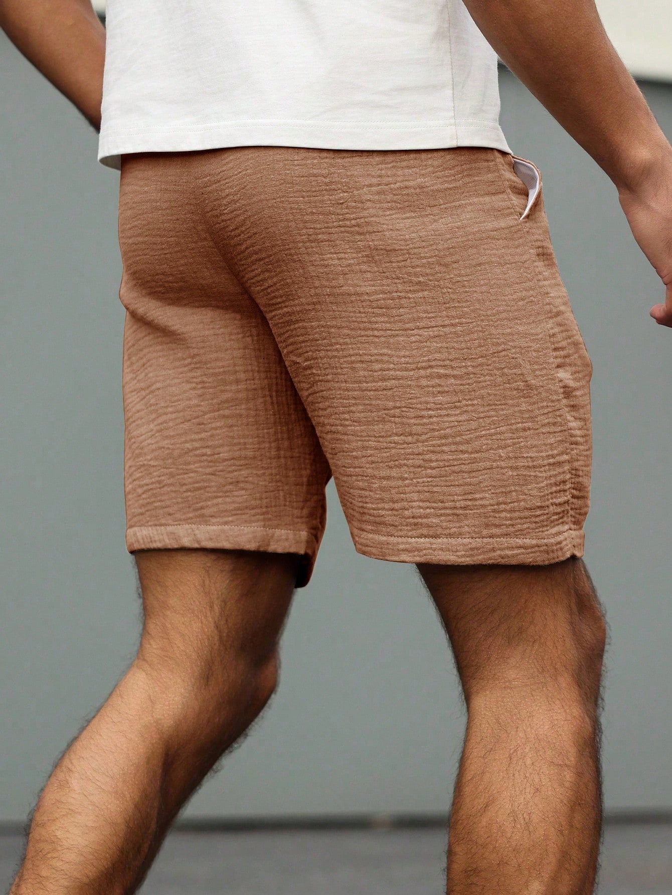 Men's Lightweight Cotton Shorts – Breathable Summer Fit with Drawstring Waist