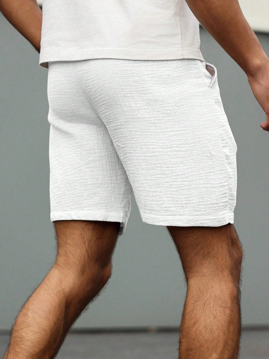 Men's Lightweight Cotton Shorts – Breathable Summer Fit with Drawstring Waist