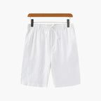 Men’s Lightweight Linen Shorts – Breathable Summer Essentials for Casual Comfort White