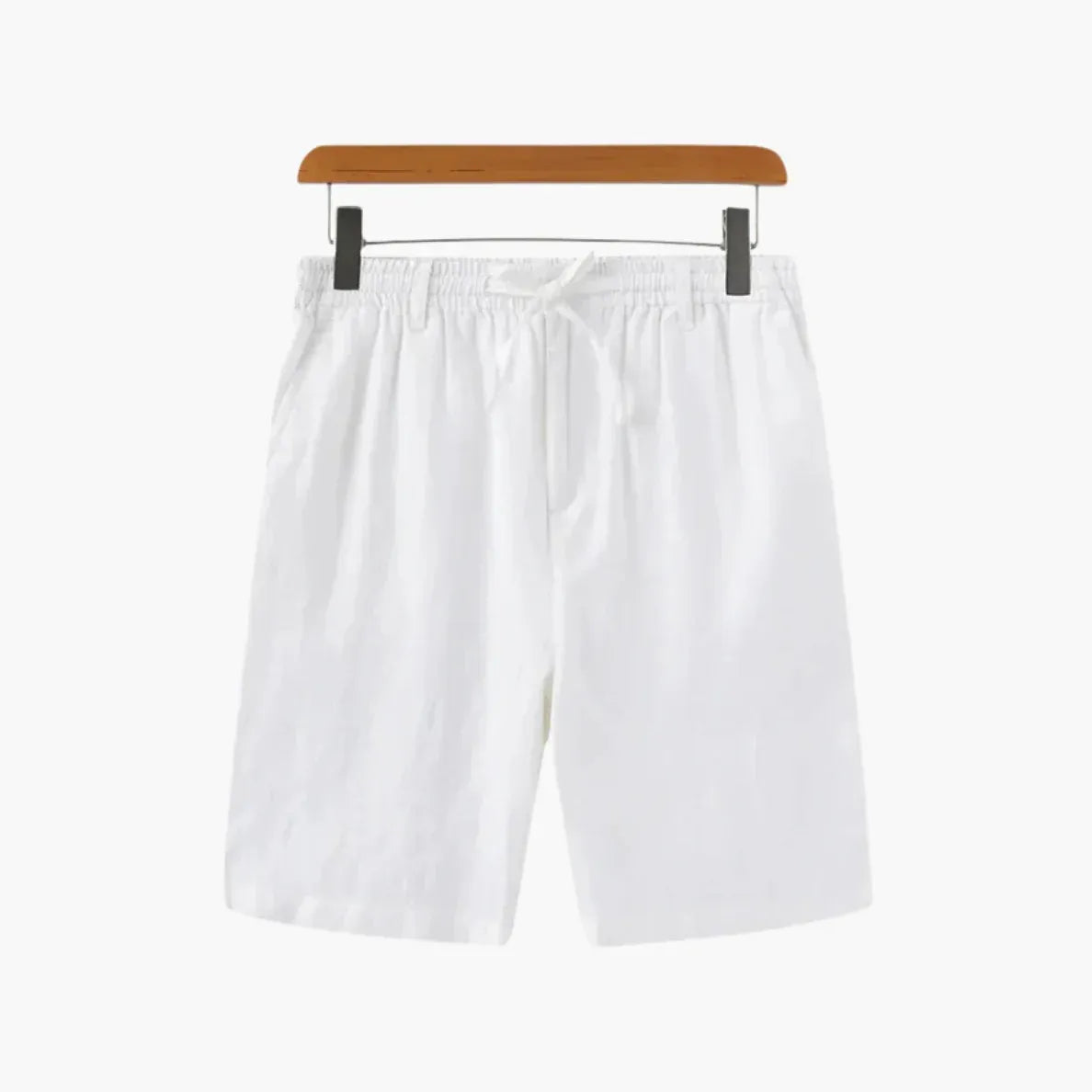 Men’s Lightweight Linen Shorts – Breathable Summer Essentials for Casual Comfort White