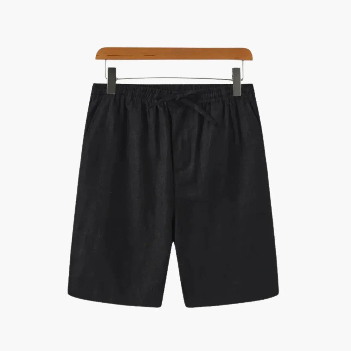 Men’s Lightweight Linen Shorts – Breathable Summer Essentials for Casual Comfort Black