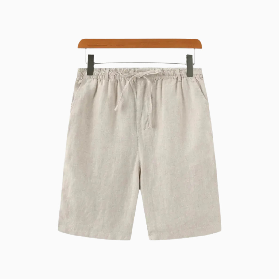 Men’s Lightweight Linen Shorts – Breathable Summer Essentials for Casual Comfort Beige