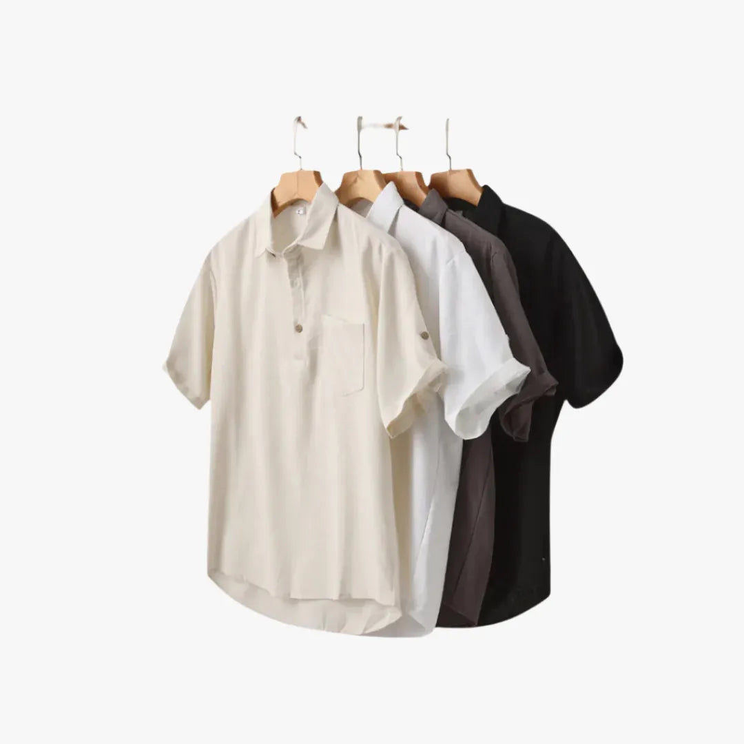 Men’s Linen Polo Shirt – Breathable, Lightweight Casual Summer Top