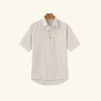 Men’s Linen Polo Shirt – Breathable, Lightweight Casual Summer Top Beige
