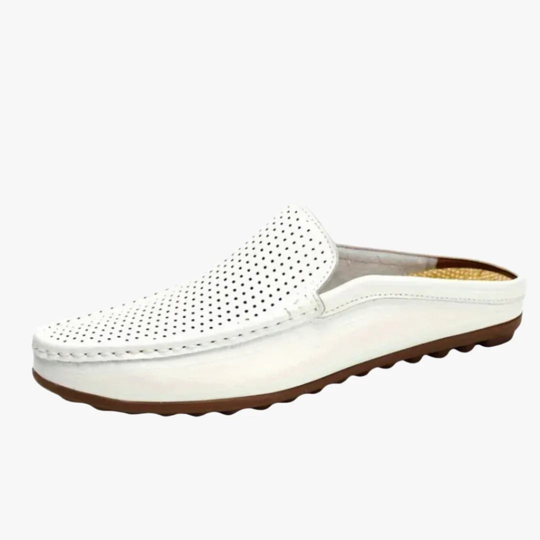 Men's Open-Heel Loafers - Stylish, Comfortable Casual Footwear White