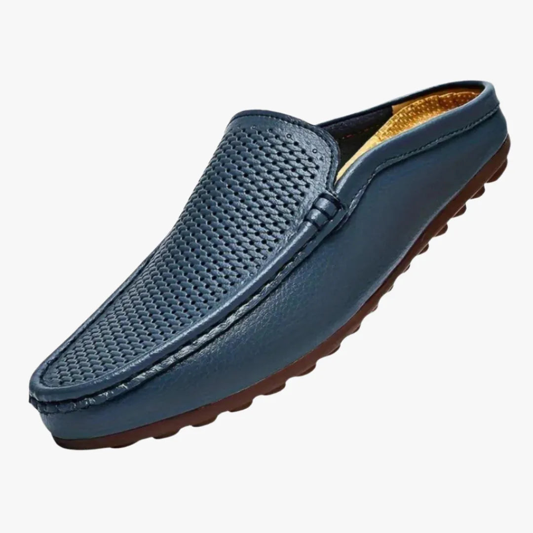 Men's Open-Heel Loafers - Stylish, Comfortable Casual Footwear Blue