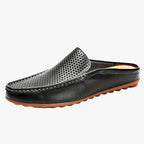 Men's Open-Heel Loafers - Stylish, Comfortable Casual Footwear Black