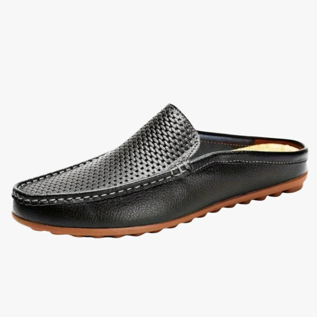 Men's Open-Heel Loafers - Stylish, Comfortable Casual Footwear Black