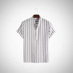 Men’s Organic Cotton Short Sleeve Shirt – Stylish, Comfortable Casual Wear White