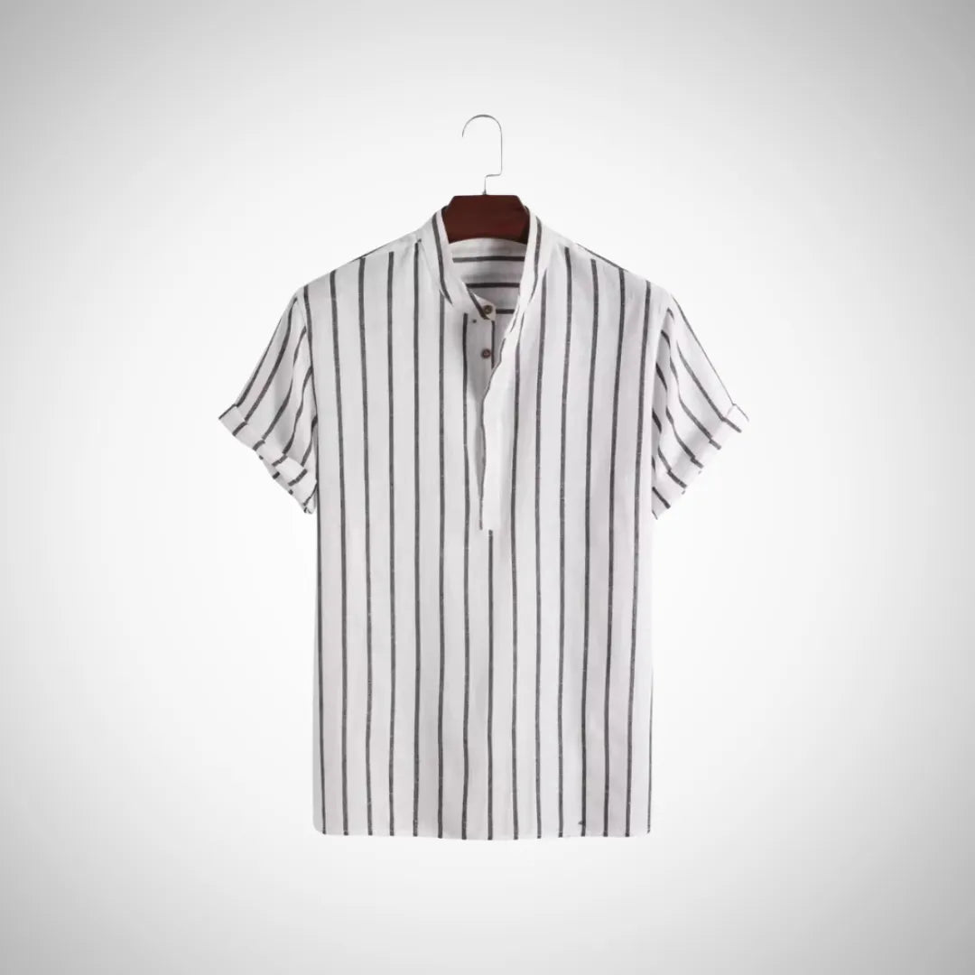 Men’s Organic Cotton Short Sleeve Shirt – Stylish, Comfortable Casual Wear White