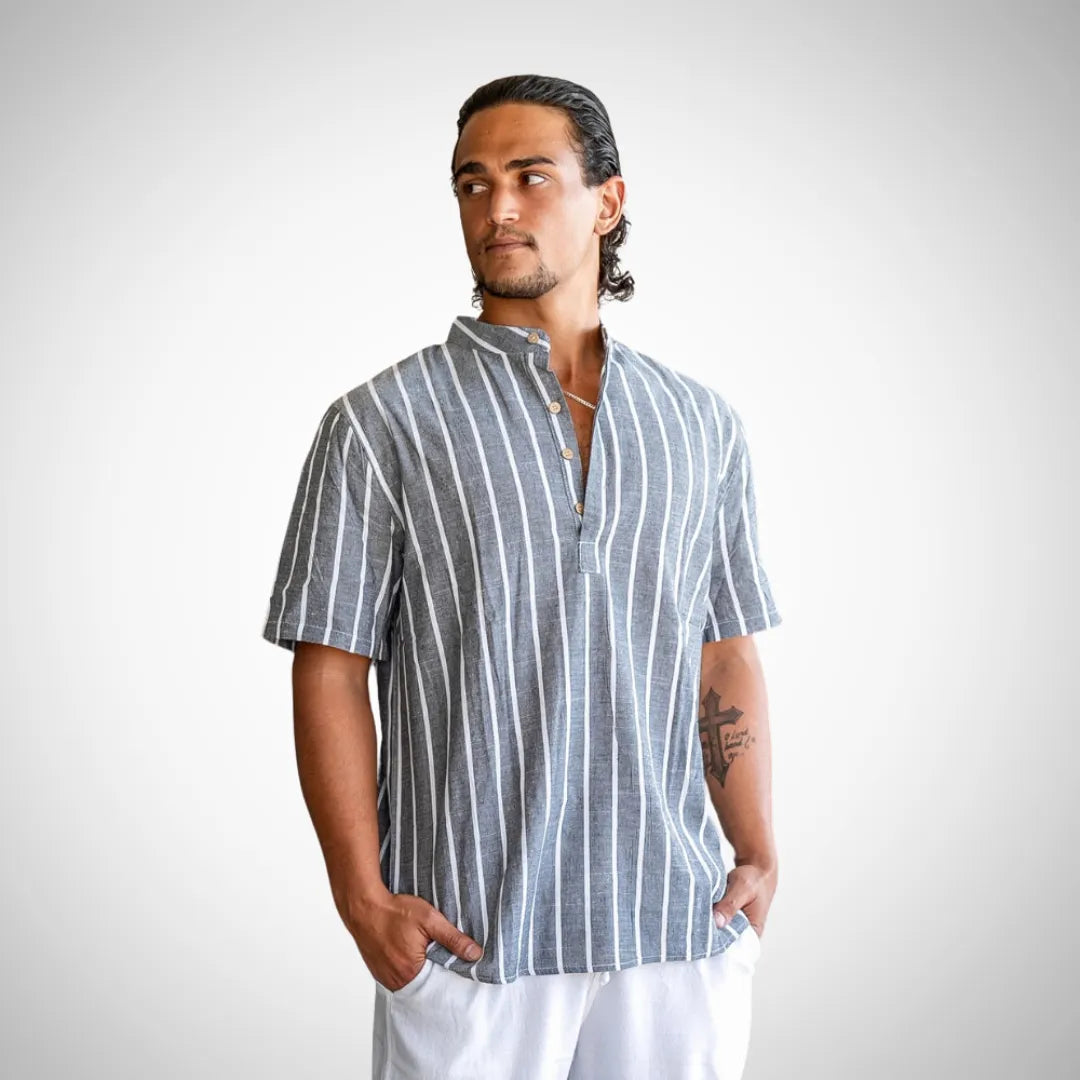 Men’s Organic Cotton Short Sleeve Shirt – Stylish, Comfortable Casual Wear
