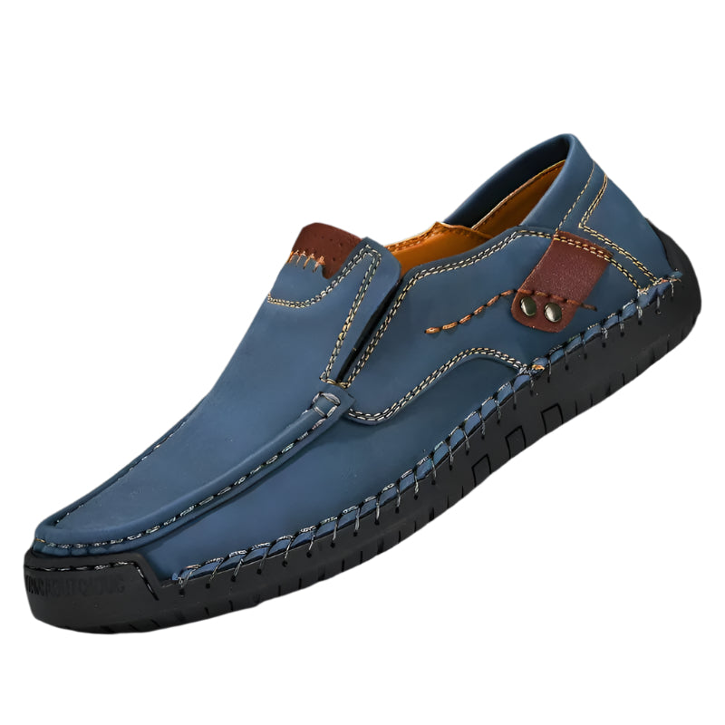Men's Orthopaedic Slip-On Shoes with Arch Support - Comfortable & Stylish Blue
