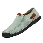 Men's Orthopaedic Slip-On Shoes with Arch Support - Comfortable & Stylish Green