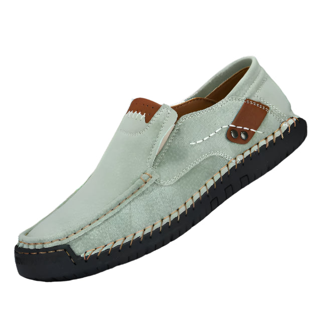 Men's Orthopaedic Slip-On Shoes with Arch Support - Comfortable & Stylish Green
