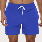 Men's Quick-Dry Swim Shorts – Lightweight, Comfortable Beachwear with Drawstring Waist Blue