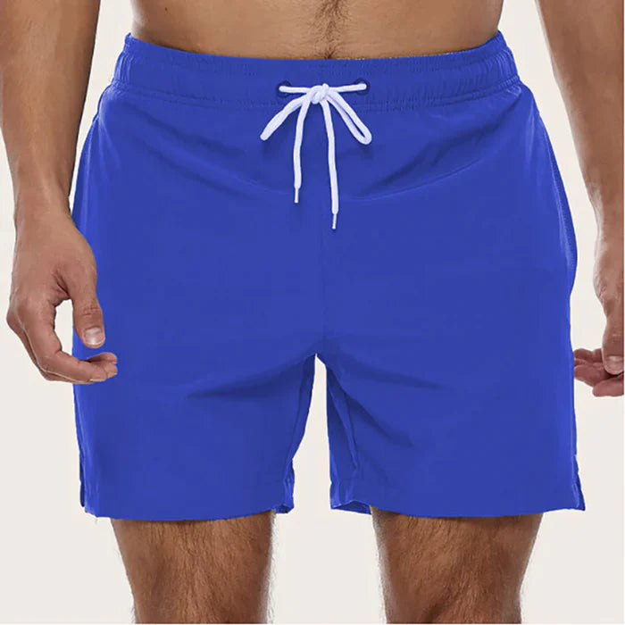 Men's Quick-Dry Swim Shorts – Lightweight, Comfortable Beachwear with Drawstring Waist Blue