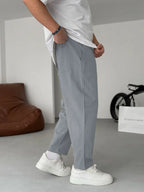 Men's Relaxed Linen Trousers – Lightweight Straight-Leg Summer Essentials