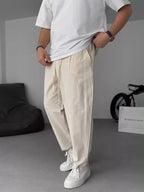 Men's Relaxed Linen Trousers – Lightweight Straight-Leg Summer Essentials