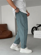 Men's Relaxed Linen Trousers – Lightweight Straight-Leg Summer Essentials