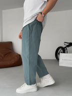 Men's Relaxed Linen Trousers – Lightweight Straight-Leg Summer Essentials