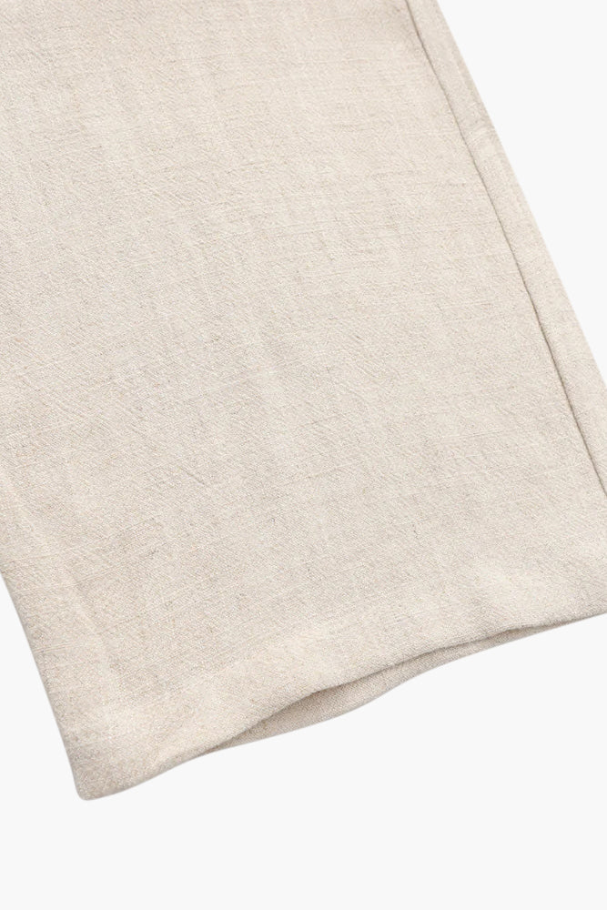 Men’s Slim Fit Linen Trousers – Lightweight Summer Drawstring Pants for Holiday & Everyday Wear